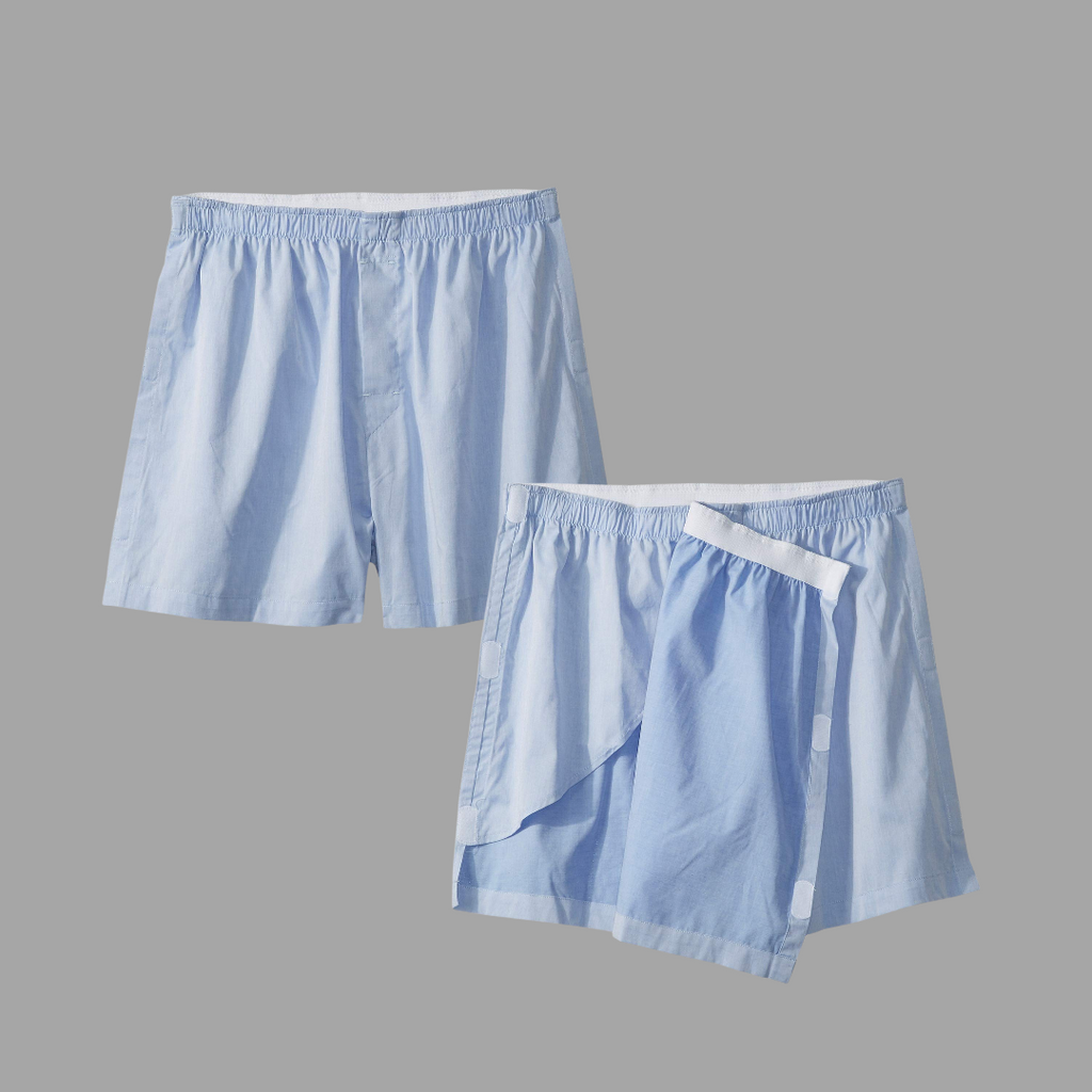 Unisex Adaptive Woven Cotton Boxer in Regular and Extended Sizing, Single