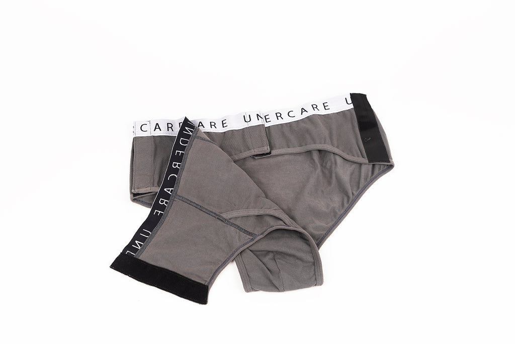 UNDERCARE Adaptive Underwear: Men's Knit Boxer Brief with Easy Velcro  Closure and Fly Opening White at  Men's Clothing store