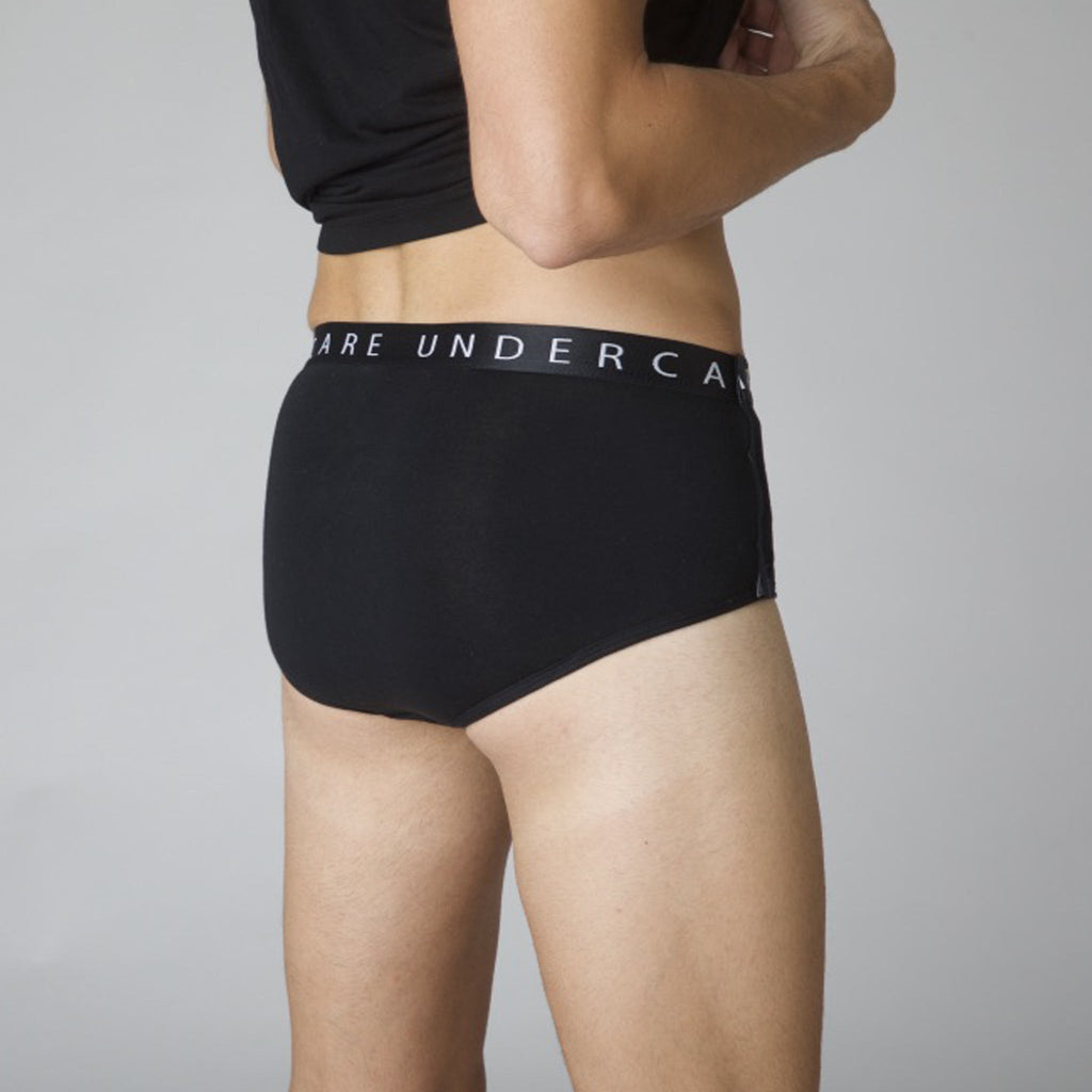 New (1) Undercare Adaptive Men's Underwear Classic Brief~~Black