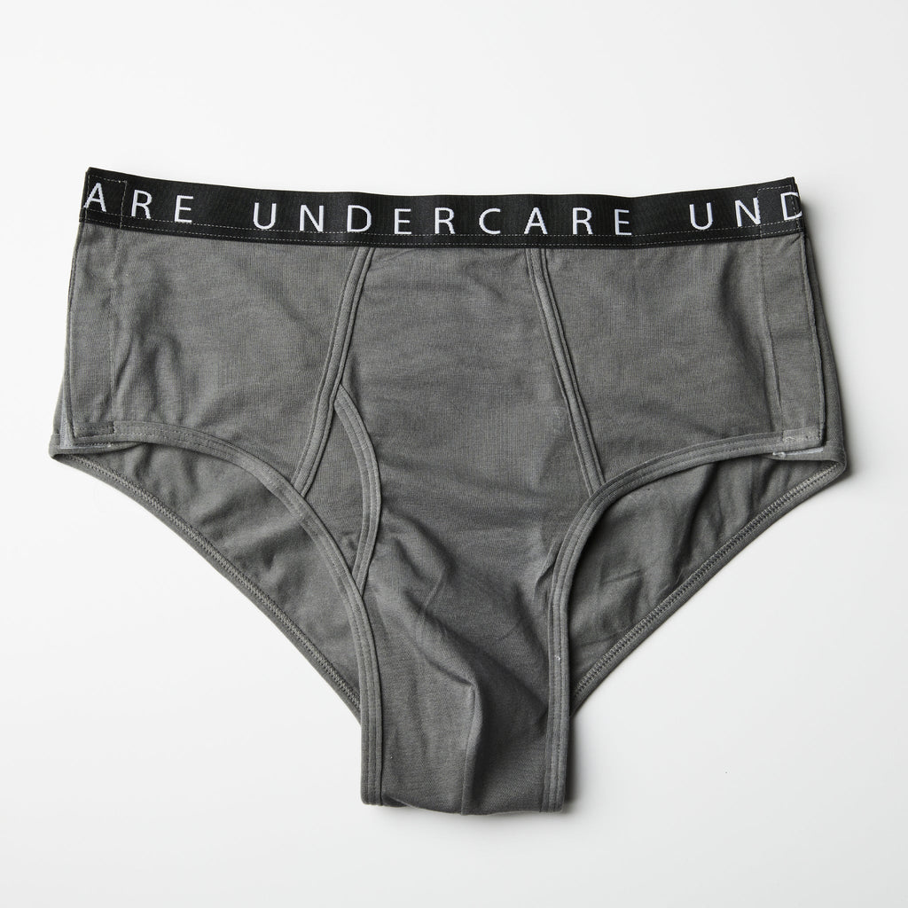 UNDERCARE Adaptive Underwear: Men's Knit Boxer Brief with Easy Velcro  Closure and Fly Opening White, White, Large