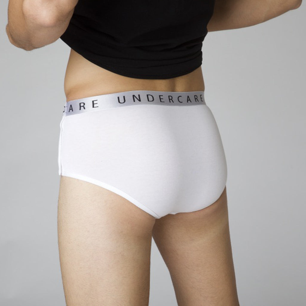 Undercare Adaptive Underwear: Men's Classic Brief with Easy Velcro Closure  and Fly Opening : : Clothing, Shoes & Accessories