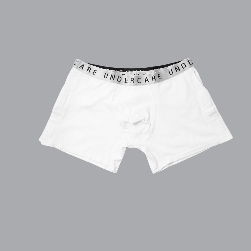 UNDERCARE Adaptive Underwear: Unisex Boxer in Pure Egyptian Cotton with  Easy Velcro Closure : : Clothing, Shoes & Accessories